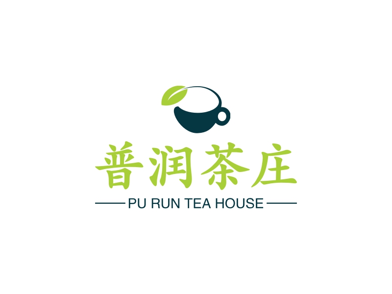 普润茶庄logo设计