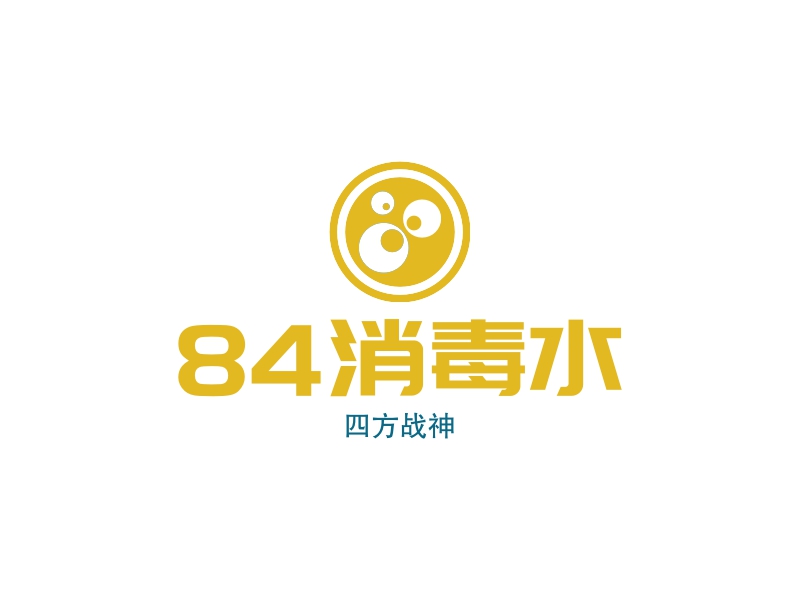 84消毒水logo设计案例