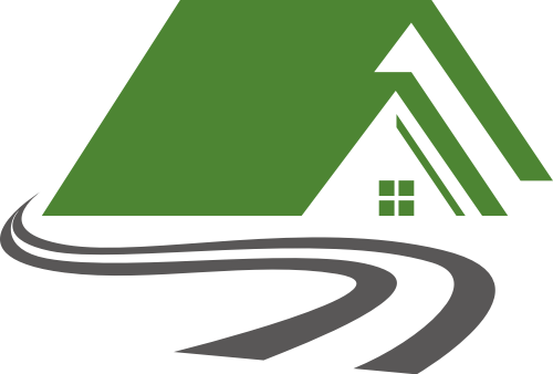 绿色房屋矢量logo图标
