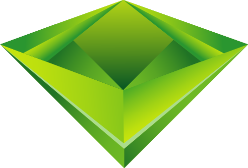 绿色多边形矢量logo元素