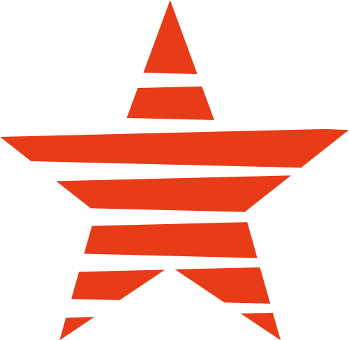 红色五角星矢量logo