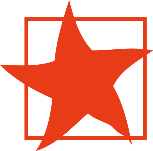 红色五角星矢量logo元素