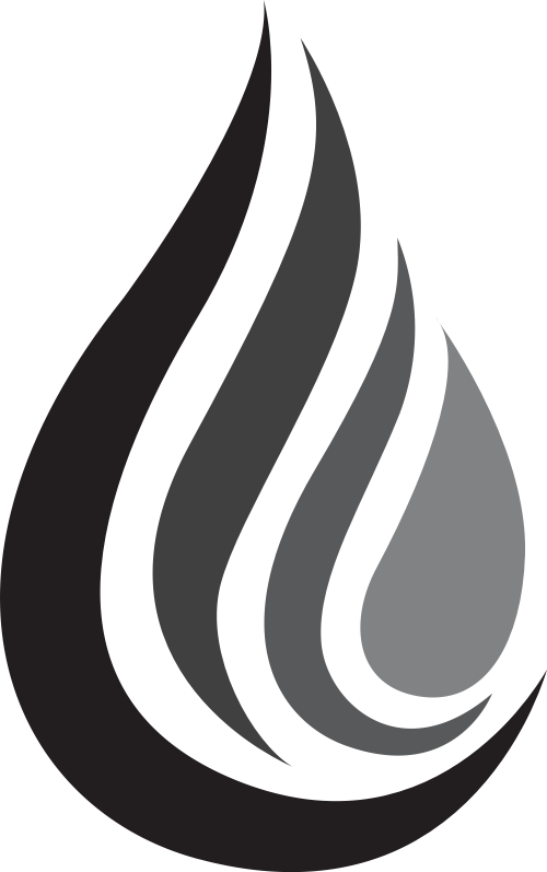 黑色火水滴矢量logo图标