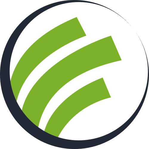 绿色圆形商务矢量logo图标