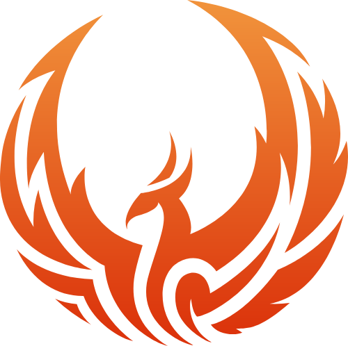 火焰飞鸟凤凰矢量logo