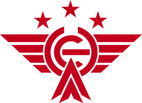 红色五角星矢量logo