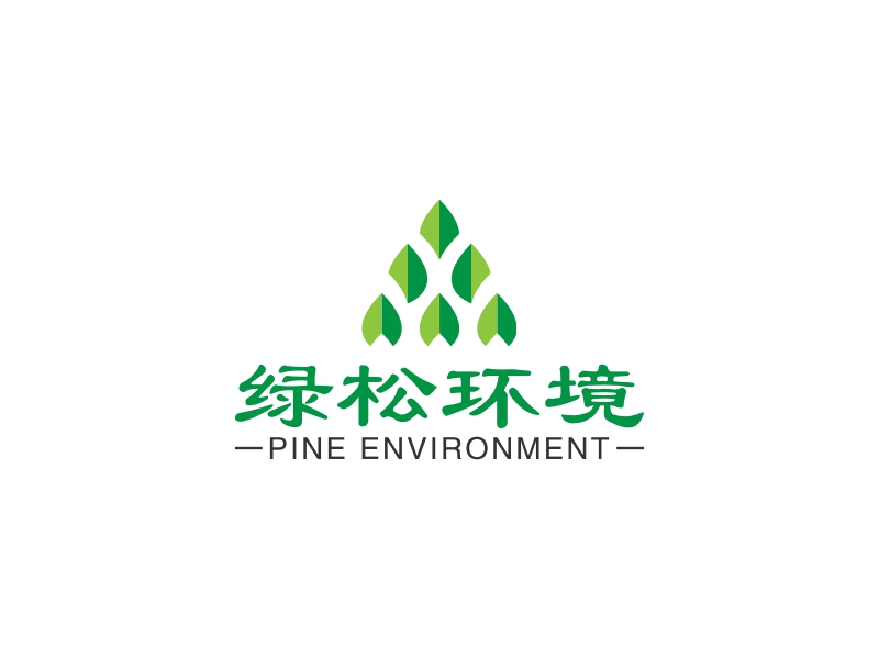 绿松环境logo设计
