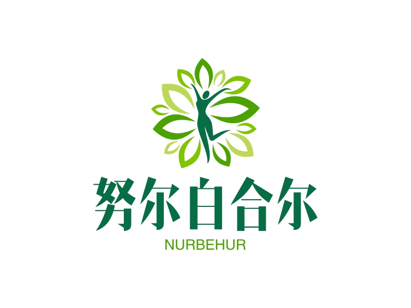 努尔白合尔logo设计案例