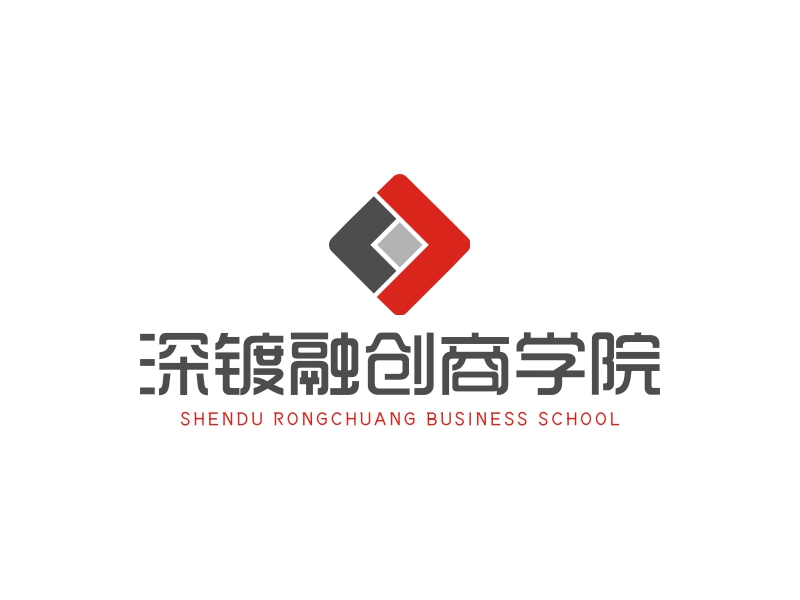 深镀融创商学院logo设计案例