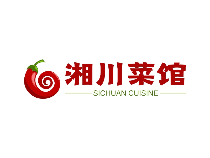 湘川菜馆logo设计案例