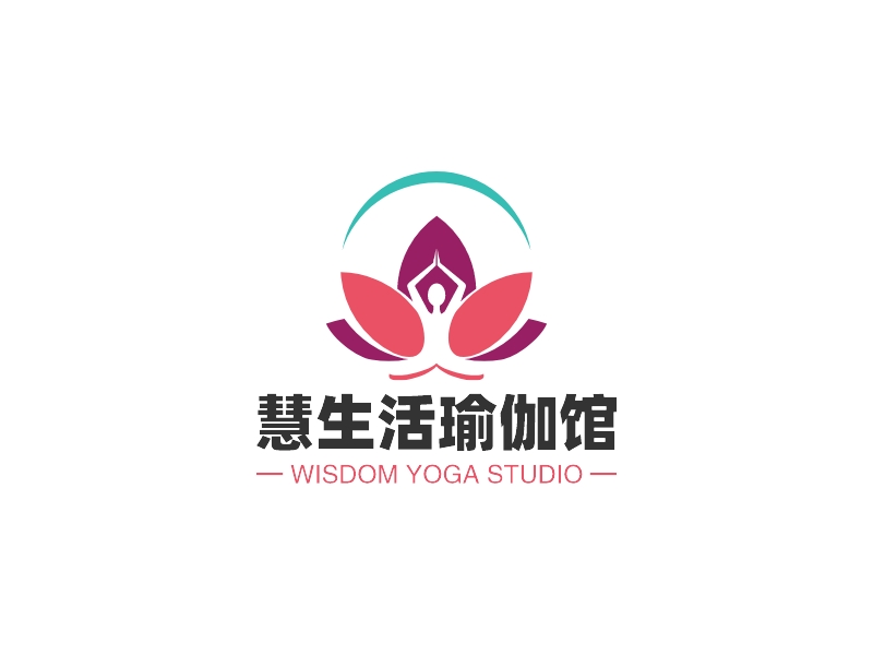 慧生活瑜伽馆logo设计