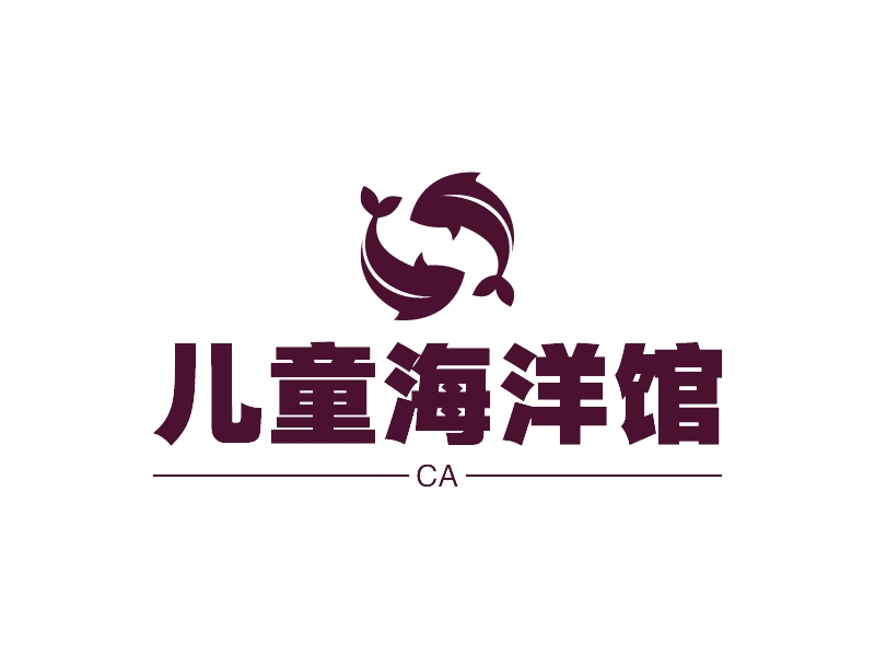 儿童海洋馆logo设计案例