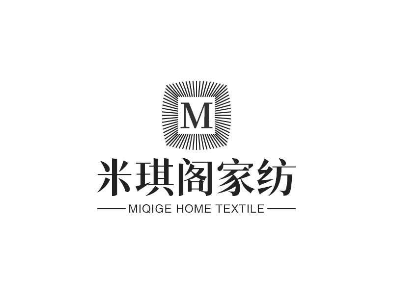 米琪阁家纺logo设计案例