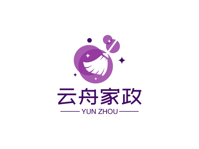 云舟家政logo设计