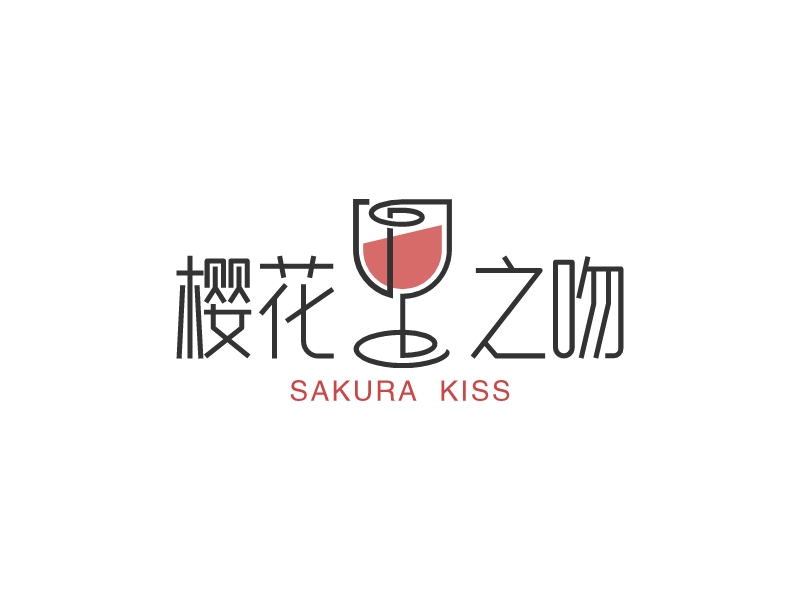樱花之吻logo设计