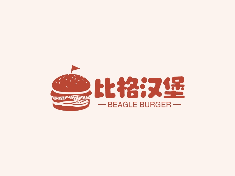比格汉堡logo设计