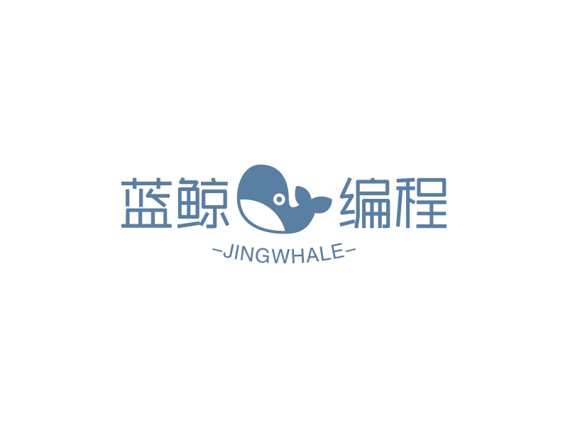 蓝鲸编程logo设计