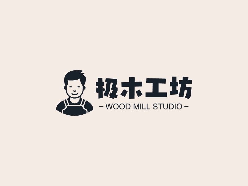 极木工坊logo设计