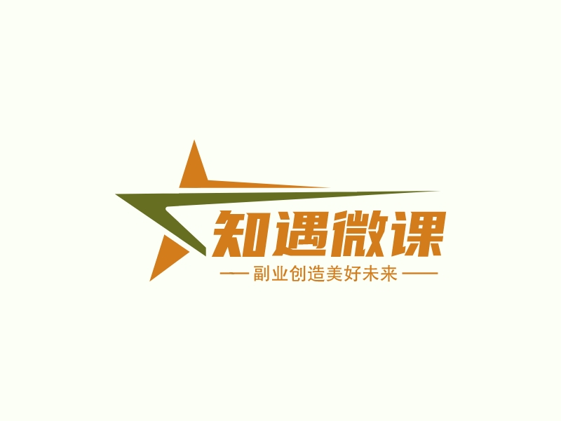 知遇微课LOGO设计