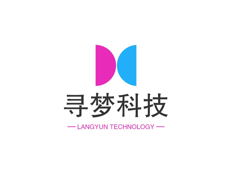 寻梦科技LOGO设计