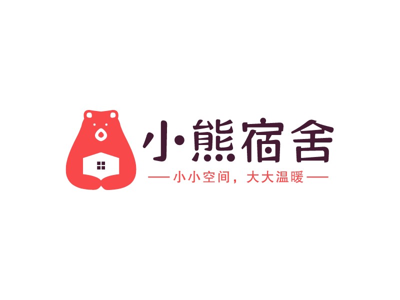 小熊宿舍LOGO设计